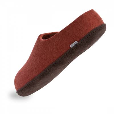 Slipper - Rusty red