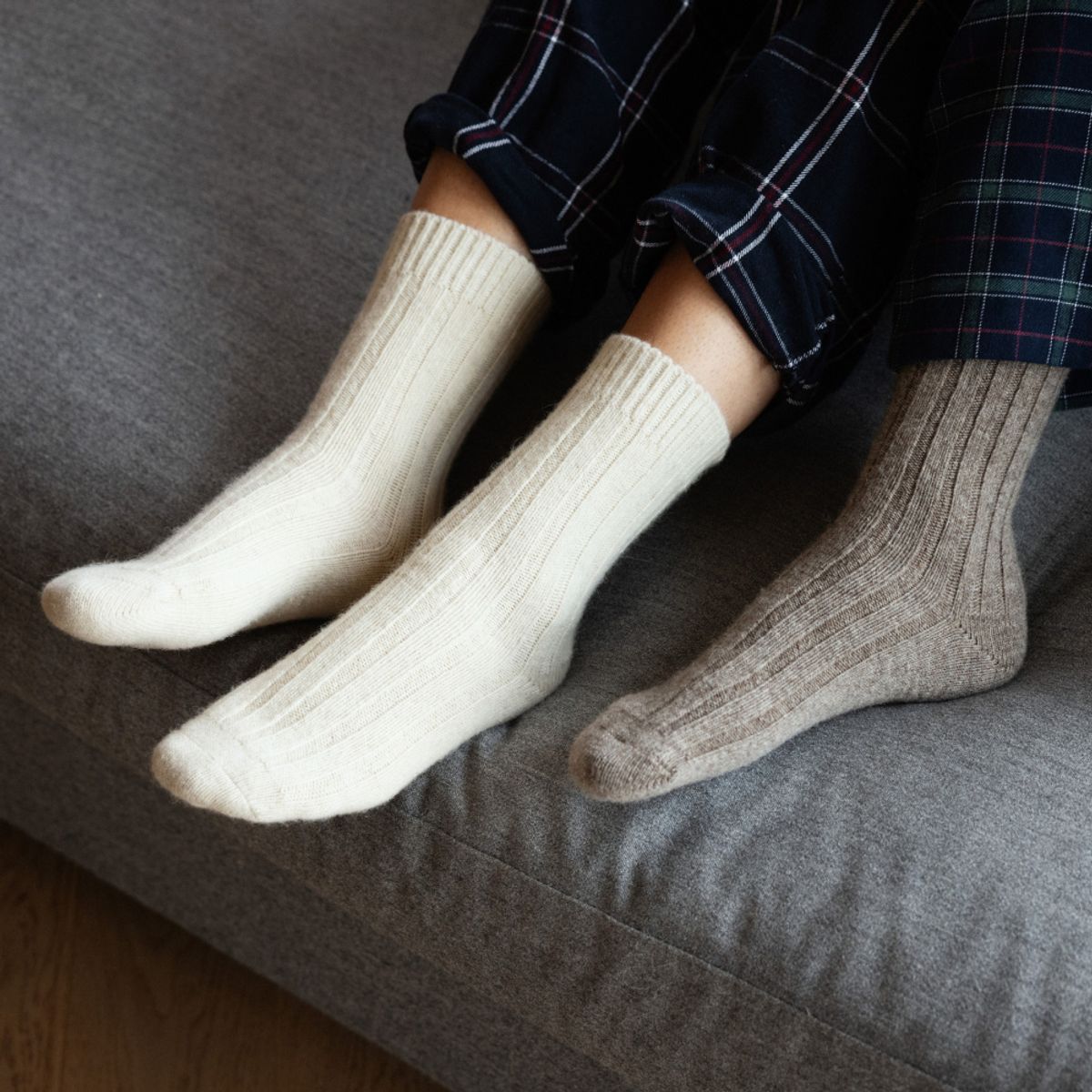 Oims Wool Sock - Natural White (5 pack)